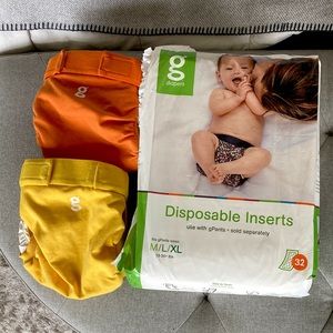 gPant Diapers (x2) and Disposable Inserts